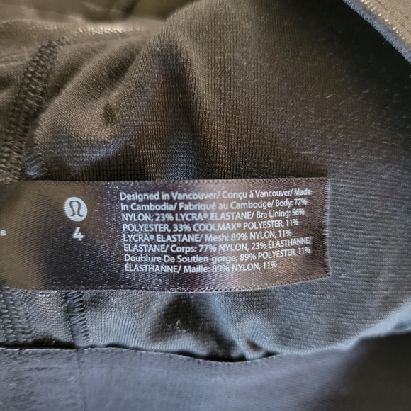 NWOT Women Lululemon Align High-Neck Tank Top Radiate Foil Print Black Size 4 - Picture 4 of 4